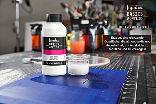 Liquitex BASICS Gloss Varnish, 250ml (8.4oz) Bottle Liquitex