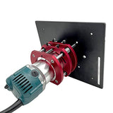 Router Lift for 65mm Diameter Motors - Wood Router Plunge Base Router Lift W/Aluminum Router Table Insert Plate Wood Router Working Benches WoodArtSupply