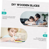 VILLCASE 48pcs Mini Fairy Door Gnome Homes Garden Unfinished Fairy Doors Door Kit Fairy House Doors Chips Miniatures DIY Houses Tree Windows Fairy VILLCASE