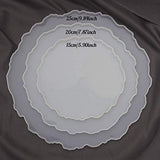 ResinWorld 3 Tier Resin Mold, Cake Stand Molds for Resin + 8 Pack Thick 4 inches Resin Coaster Molds Set ResinWorld