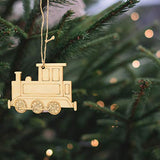 EXCEART 20pcs Christmas Wooden Cutouts Wood Centerpieces Christmas Tree Hanging Ornaments Wood Decor Wooden Paint Craft Christmas DIY Hanging EXCEART