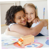 ifundom 1 Set Wooden Wheel Wooden Toy Wheels Small Dowels for Crafts Small Car Accessories Wooden Craft Toys Mini an Fittings Kid Toys Wood Wheels ifundom