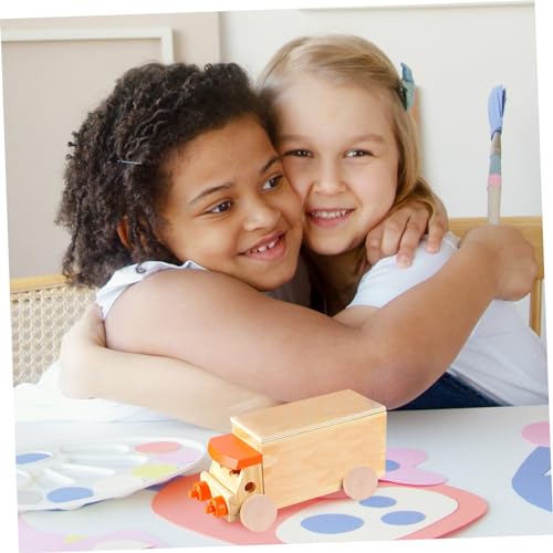 ifundom 1 Set Wooden Wheel Wooden Toy Wheels Small Dowels for Crafts Small Car Accessories Wooden Craft Toys Mini an Fittings Kid Toys Wood Wheels ifundom