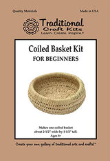 Traditional Craft Kits Coiled Basket Kit for Beginners Traditional Craft Kits