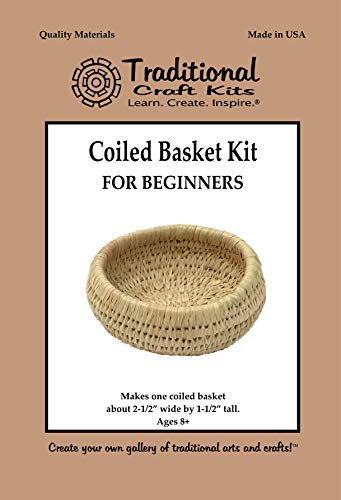 Traditional Craft Kits Coiled Basket Kit for Beginners - WoodArtSupply