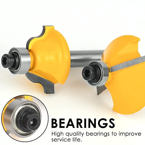 Router Bits Set 1/4 Inch Shank - BAIDETS 15 Pieces 1/4" Tungsten Carbide Router Bits, Woodwork Tools BAIDETS