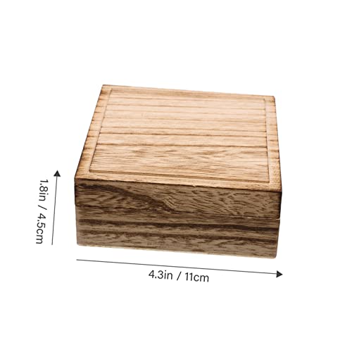 NOLITOY 3pcs Box Vintage Wooden Jewelry Box Wooden Jewelry Organizer Wood Jewelry Container Unfinished Wood Treasure Vintage Jewelry Case Wood NOLITOY