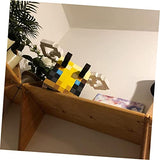 Operitacx 50pcs Wooden Cube Unfinished Wooden Blocks Natural Wood Cube Photo Blocks DIY Stacking Toy Blank Puzzle Wood Squares Mini Toy Wood Cubes Operitacx