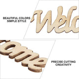 Amosfun Wedding Wooden Cutouts Wooden Slices Embellishments for DIY Craft Decorations 15pcs Amosfun