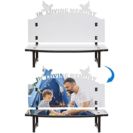 Tofficu Sublimation Blank Bench DIY Sublimation Chair Blanks Decor Nautical Beach Themed Picture Frame for Tabletop Home Decor Bird in Loving Memory Tofficu