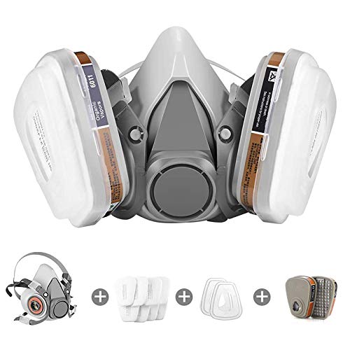 Active Carbon Gases Chemicals Respirator - for Vapors, Paint, Dust,Formaldehyde, Sanding, Polishing, Spraying,Machine Polishing and other Work Panbear