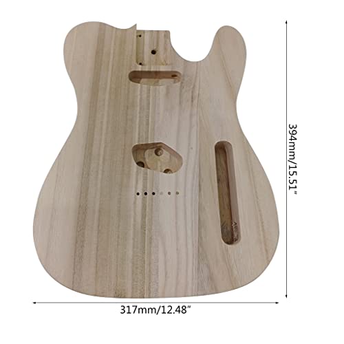 Electric Guitar Handcrafted Polished Wood Type DIY T-Style Bass Guitar Accessories Guitar Body Parts