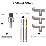 EXCEART 1 Set Bracelet Drill Bit Set Wooden Bracelet Maker Milling Cutter Set High Steel Wood Bracelet Ring Bangle Blades Woodworking Tool Kit for EXCEART