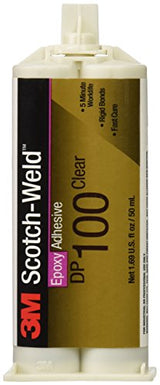 3M Scotch-Weld Epoxy Adhesive DP100 Clear, 48.5 mL Scotch Painter's Tape