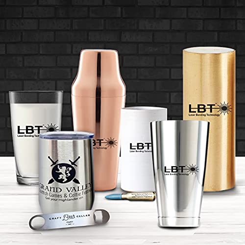 LaserBond Aerosol Black Laser Marking Spray 100 (12 oz), Works with All Laser Engravers, Printers | CO2, Fiber & YAG Laser | LBT 100 Permanently LaserBond