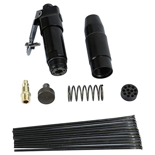 8MILELAKE Compact Air Needle Scaler Air Powered Rust Paint Weld Slag Remover Cleaner 8MILELAKE