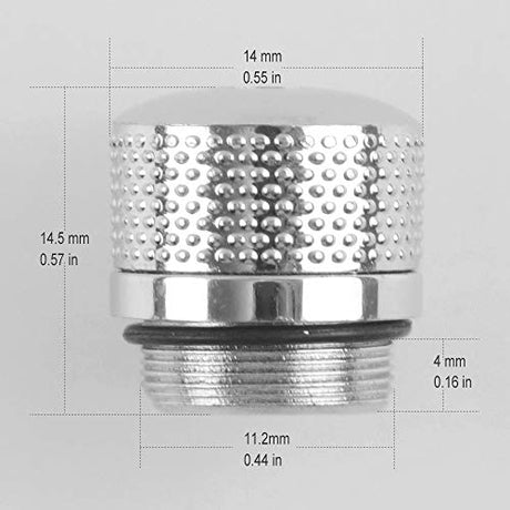FreeMascot 5 Pcs Sky Patterns Heads Cap for Laser Pointer Light (Silver) FreeMascot