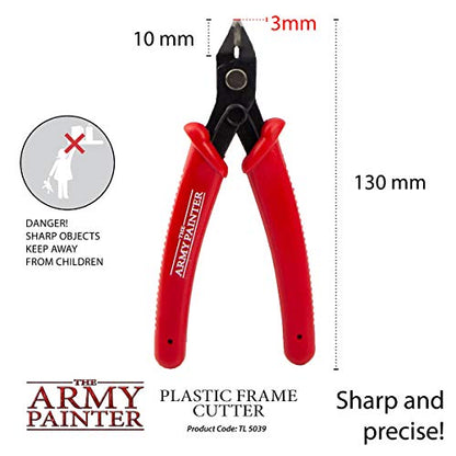 The Army Painter Plastic Frame Cutter - Wire Cutters Heavy Duty for Craft and Plastic Miniature, Side Cutters Flush Cut Pliers with Safety Grip - - WoodArtSupply