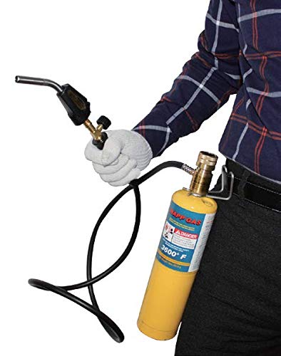 Propane Torch Hand Hose, Mapp Gas Torch,Welding Torch,Hose Length 1.5M/60"Maximum Operating Temperature 1900℃/3600℉-with Hook (Quick ignition with - WoodArtSupply