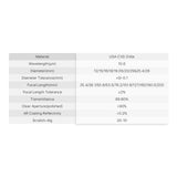 Cloudray CO2 Laser Lens 15mm Laser Mirror CO2 Laser Focal Lens CO2 Focus Lens,CVD ZnSe for CO2 Laser Engraving Cutting Machine,Laser Cutter Cloudray