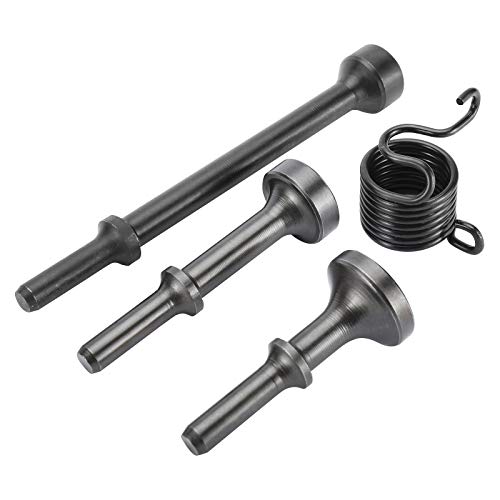 KUNTEC 4 Pcs Smoothing Pneumatic Air Hammer Pneumatic Chisel Bits Tools Kit KUNTEC