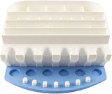 Organizer for Cricut Tools and Accessories Blade Holder Caddy,Storage for Cricut Maker Blades/QuickSwap Tip/Explore DeepCut Blade(Blue) XCJD