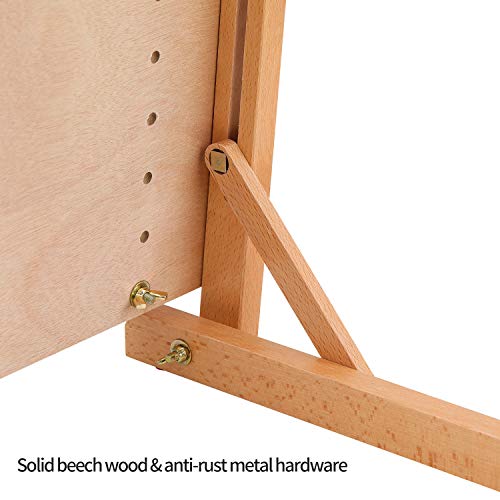 MEEDEN Heavy-Duty Tabletop Studio H-Frame Wooden Easel- Solid