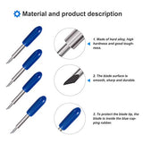 30PCS 60°Deep Cut Replacement Blades, STREWEEK, The Cutting Blades for Cricut/Explore Air/Air 2/Maker, Perfect for Cutting Medium Such as Vinyl STREWEEK