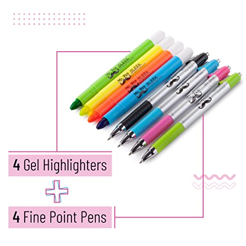 Mr. Pen- Bible Highlighters and Pens No Bleed, 8 Pack, Bible Journaling Kit, Bible Pens No Bleed Through, Gel Highlighters/Markers Bible Study Kit,