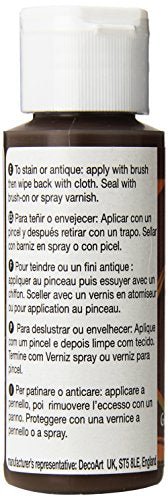 DecoArt Americana Acrylic Gel Stains Paint, 2-Ounce, Walnut