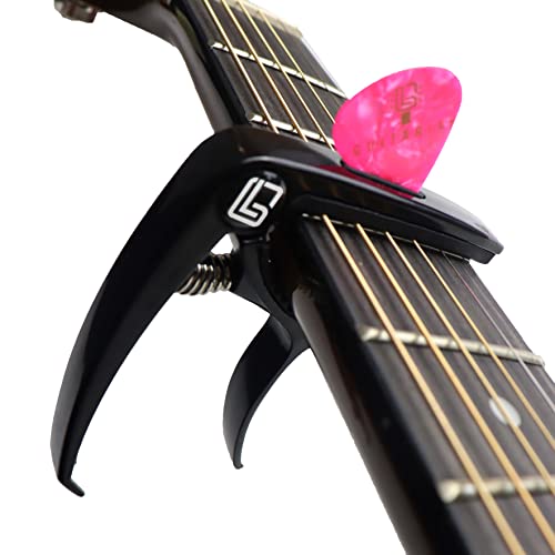 Guitar Accessories Kit - Premium Metal Tin with Guitar Strap, Capo, Tuner & Picks for Acoustic, Bass, Electric & Ukelele Guitars Guitar Lab
