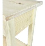 60" Unfinished Pine Wall, Foyer, Sofa, Console, Hall Table with 2 Bottom Shelfs Generic