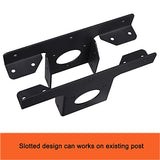 Wpbhk 2Pcs Heavy Duty Pergola Corner Brackets Extension 3-Way T Brackets for 4x4 (Actual Size:3.5X3.5) Post Bracket Pergola Gazebo Kit (2) Wpbhk