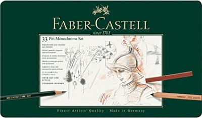 Faber Castell 112977 Pit Monochrome Set, Large, Genuine Japanese Product