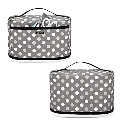 LUXJA Dust Cover Compatible with Cricut Mug Press (with a Front Pocket), Polka Dots - WoodArtSupply