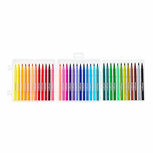 KINGART Watercolor Brush Markers, 36 Piece, Multicolor, 410-36 - WoodArtSupply