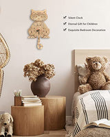 Wooden 3D Puzzles for Adults Model kit Cat Clock Kids Wall Clock Decor for Birthday Gift/Christmas Day Jigtoy