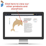 Unfinished Wooden Dolphin Cutout, 12", Pack of 1 Wooden Shapes for Crafts, Use for Summer, Beach & Nautical Decor and Crafting, by Woodpeckers Woodpeckers