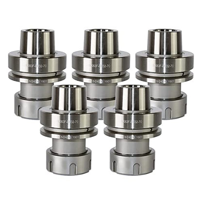 5PCS/Lot HSK63F ER32-70L CNC Tool Holder G2.5 24000RPM Balance Collet Chuck Stainless Steel Suitable for processing machines