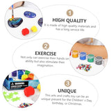 KONTONTY 1 Set Stone Painting Puzzle Toy DIY Painting Stones Smooth Bundle River Stones Rock Art kit Kids Toys Kids Suit Kids Painting Kit Painting KONTONTY