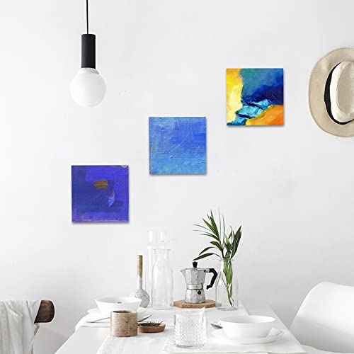 YOUEON 12 Pack Unfinished Wood Blocks for Art and Crafts, 4 X 4 X 1 Inch MDF Wood Board Wood Square Blocks Craft Panels Great for Crafts, Painting, Youeon