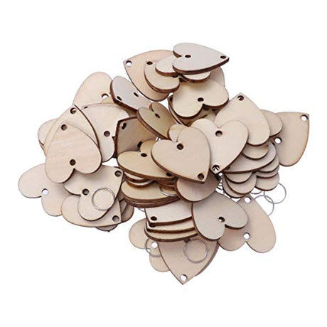 Amosfun 120PCS Wooden Calendar Birthday Wall Wood Hanging Family Sign Board Plaque Tags for Round Signs Decor Reminder-Creative Wooden Round Hanging Amosfun