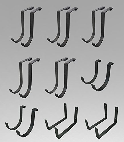 MonsterRax Accessory Hook Package - Deluxe, Hammertone MonsterRax