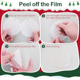 Acrylic Circles 3 Inch Acrylic Ornament Blanks for Crafts, 30 Pieces Round Blanks Acrylic Ornaments Plexiglass Circles Clear Glass Disc Ornaments JINMURY