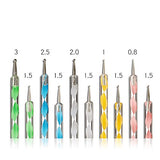 Mandala Rock Painting Pen Dot Dotting Tools Stencil Brush Set 12 PCS Flat Head 4mm 5mm 6mm 8mm 10mm 12mm 14mm Diameter 5 Stylus (set1) alt2day