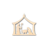 Unfinished Wood Bethlehem Nativity Shape - Christmas - Craft - up to 24" DIY 10" / 1/8" 24 Hour Crafts