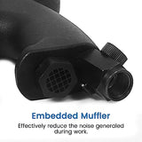 QIUMIN Pneumatic Rivet Nut Gun with Self-Locking Head Gun 1/4'', 5/16'', 3/8'' Mandrels, Air Riveting Gun Kit Riveter Set QIUMIN