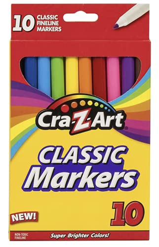 Cra-Z-Art Classic Fineline Markers, 10pk Cra-Z-Art