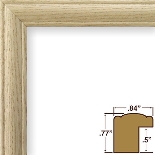 Craig Frames Wiltshire 68 Raw Empty Picture Frame, 20 by 30-Inch Ash Frame Shell, 84-Inch Wide Unfinished Hardwood Craig Frames