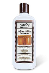 STANLEY HOME PRODUCTS CabinetShine Protector - Furniture Cleaner and Polish - Removes Dust Dirt and Grime Restores and Renews Protects Wood Finish STANLEY HOME PRODUCTS
